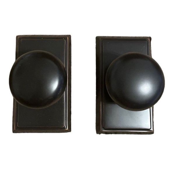 Emtek 8521PUS10B Oil Rubbed Bronze Dummy Door Handle Pull NEW See Details - Picture 4 of 9